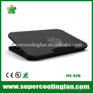 Colorfull 5 class adjustable 2 USB Port 13''~17'' laptop cooler pad high flow low noise cooling pad